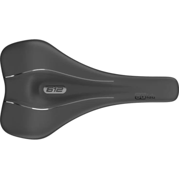 SQlab Sattel 612 ERGOWAVE 2.1, ergonomischer Rennradsattel für optimale Beckenpositionierung, schwarz, 12 cm – Bild 2
