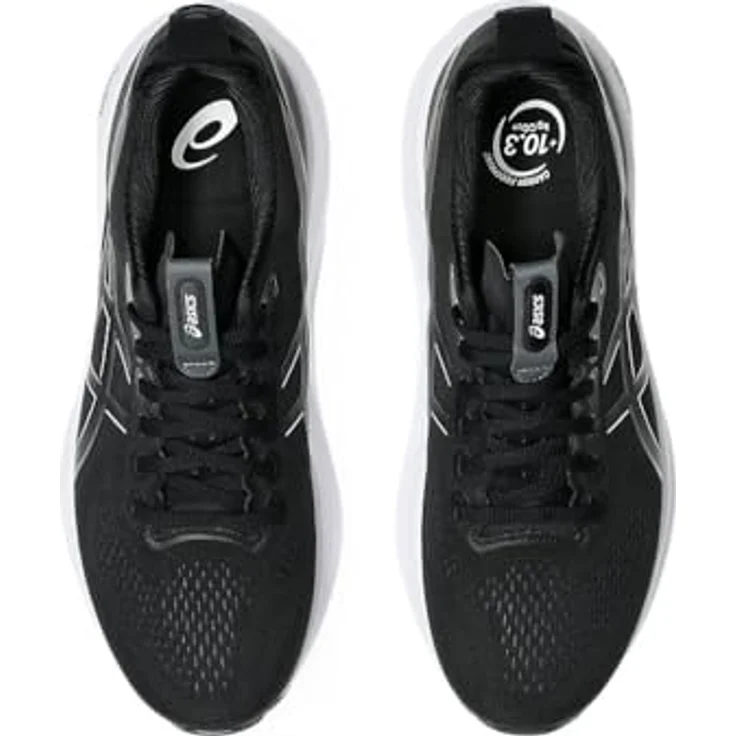 ASICS Gel-Kayano 32, Herren Laufschuhe mit GEL-Technologie und Dynamic DuoMax Unterstützung, Schwarz-Weiß, Größe 44 EU – Bild 8