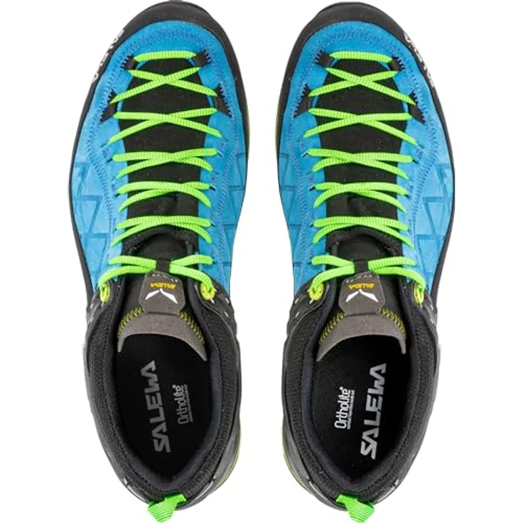 Salewa Mountain Trainer 2 GTX, Herren Trekkingschuhe, wasserdicht, Low Cut, Vibram-Außensohle, blau, Größe 42 – Bild 5