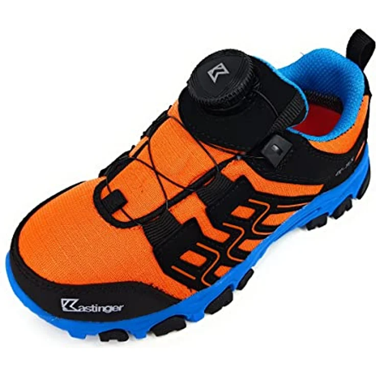 Kastinger Wanderschuhe Kunstleder/Textil, Größe 35 EU, orange, mit Drehverschluss und Gummisohle – Bild 3
