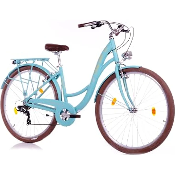 BERLIN BIKE City Bike Bella 2 – 28 Zoll Damen Dutch Bike mit Shimano 7-Gang Schaltung, elegantes Vintage-Design, Aluminiumrahmen – Bild 2