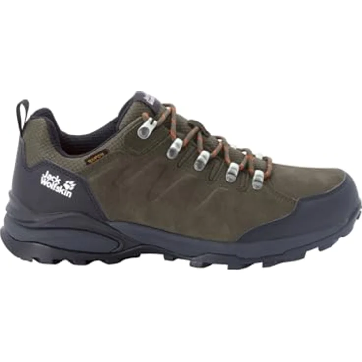 Jack Wolfskin REFUGIO TEXAPORE LOW M, wasserdichter Herren-Wanderschuh mit TEXAPORE-Membran und profilierten Gummisohlen – Bild 1