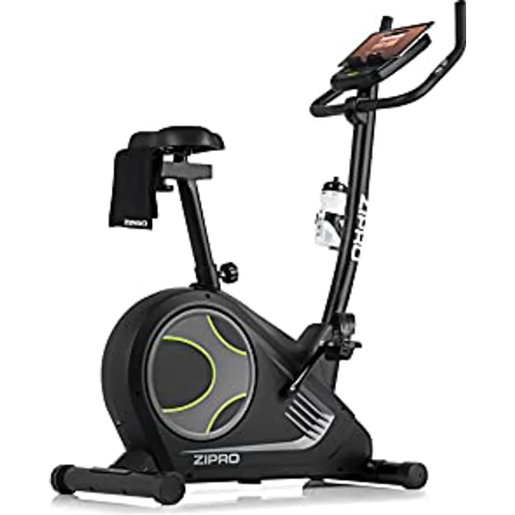 Zipro Heimtrainer Fahrrad Flame, Ergometer Fitnessbikes, Magnetisches Fahrradtrainer, Ergometer Fahrrad bis 150kg, Indoor Bike, Trainingsfahrrad für zuhause, Fahrradergometer Kabelgebunden