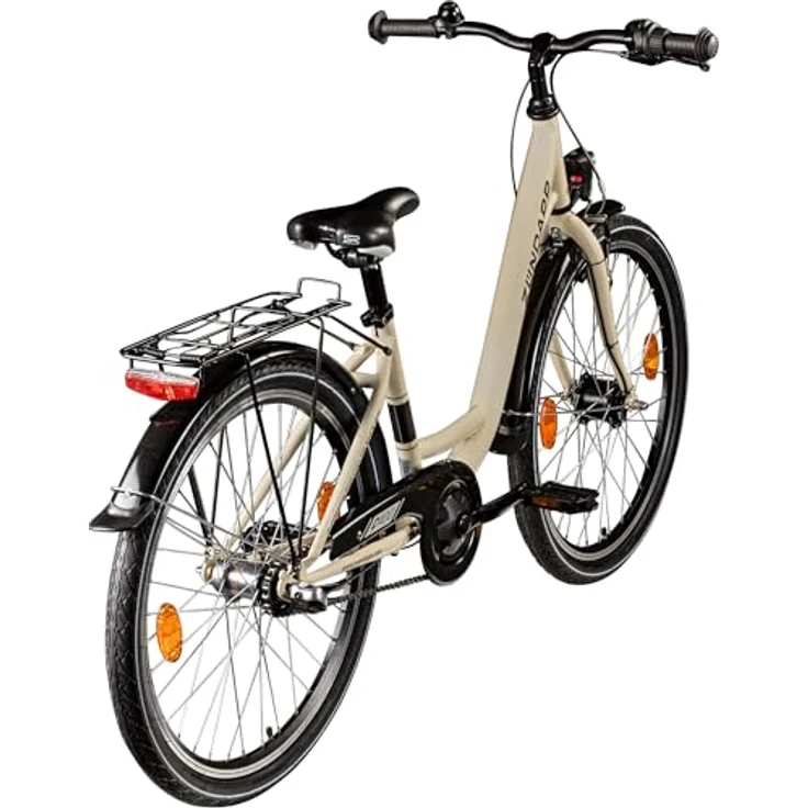 ZNDAPP C400 Mdchenfahrrad 24 Zoll Jugendfahrrad 3 Gnge (beige, 35 cm):  Tests, Infos & Preisvergleich