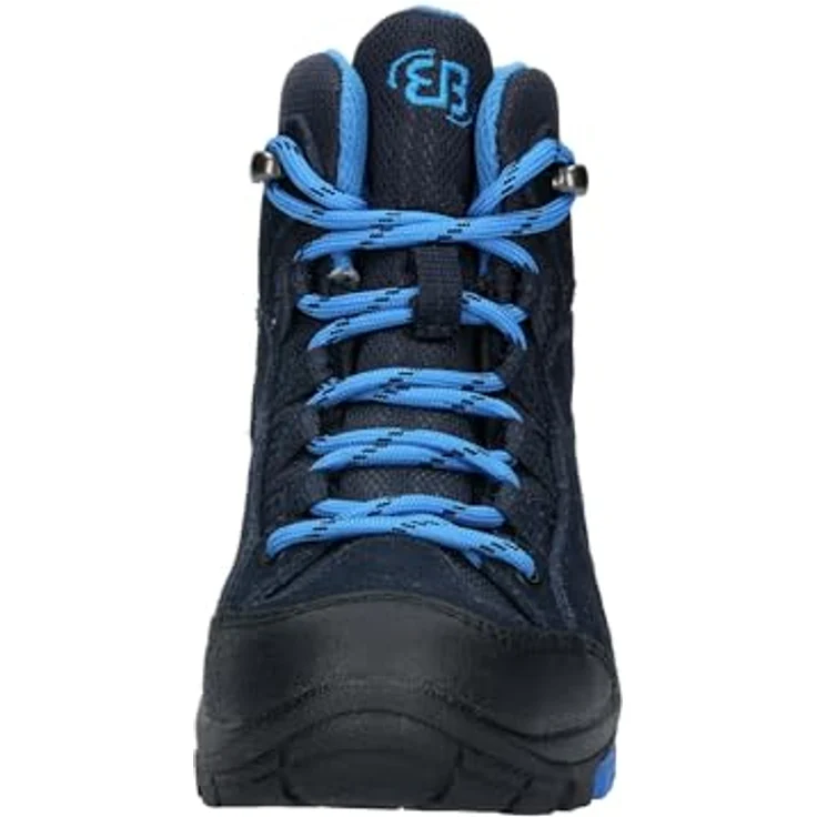 Brütting Mount Bona High Kids, Wanderschuhe für Jungen, blau, wasserdichte Comfortex-Klimamembrane, rutschfeste Vibram-Laufsohle, Größe 28 – Bild 3