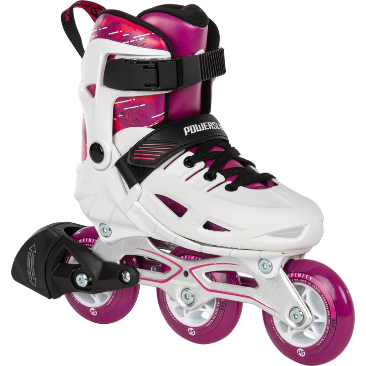 Powerslide Inline Skates Universe Pink, größenverstellbar für Kinder, ABEC 7 Pro Kugellager, pink