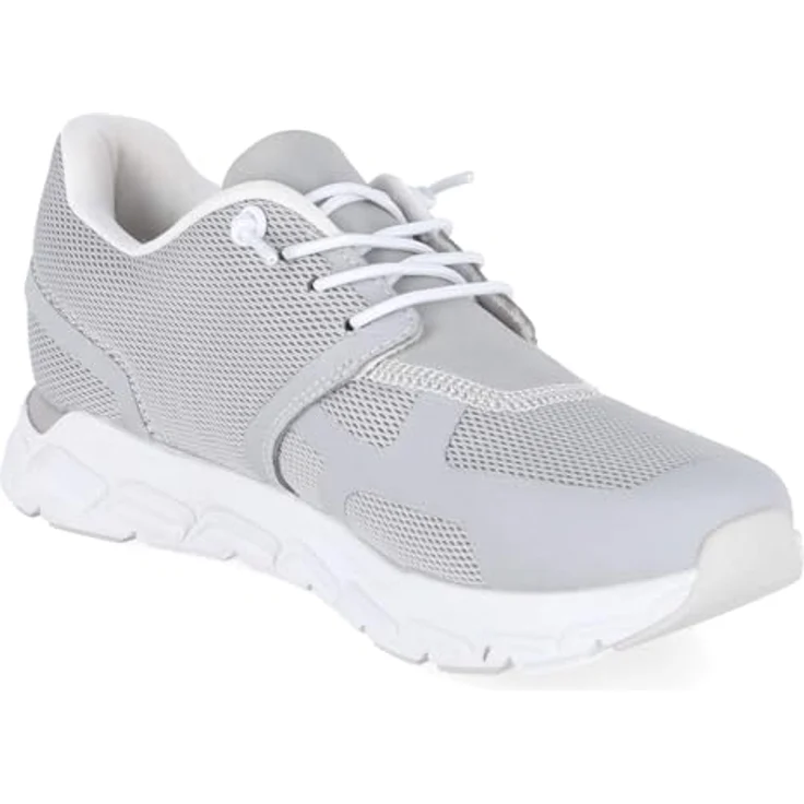 Rieker Preston Laufschuhe, taubengrau Textil mit Gummischnürung und herausnehmbarer MemoCup-Einlegesohle, Größe 43, Normalweite – Bild 7