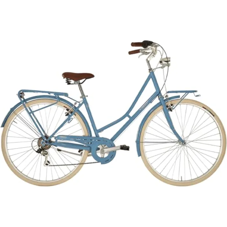 Alpina Bike Fahrrad Viaggio Frau Türkis 28", Cityrad mit 46 cm Stahlrahmen, Shimano rs-36 Schalthebel