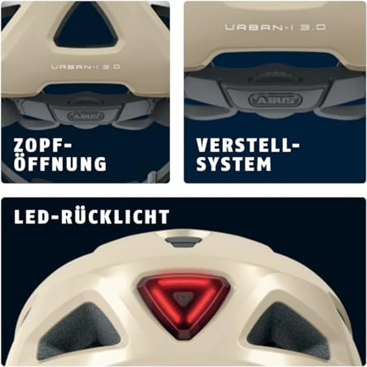 Abus Urban-I 3. 0 cannoli cream shiny 54 - 58 cm – Bild 5