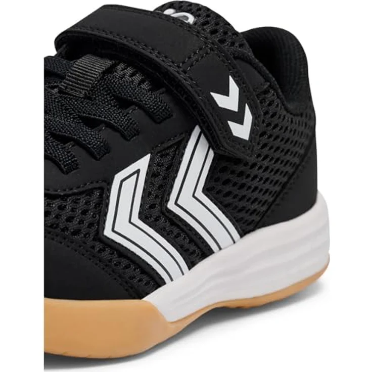 Hummel Multiplay Flex VC Jr, Laufschuhe mit Klettverschluss und TPR-Außensohle, schwarz/weiß – Bild 7