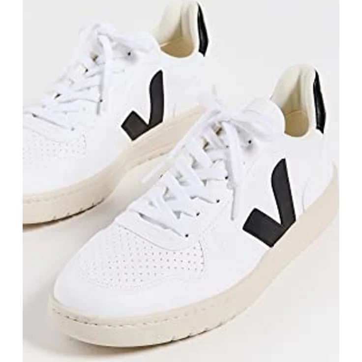 Veja V10 Prime Leather, Laufschuhe für Damen in Extra-White Black - Größe 7 UK / 40 EU / 9 US – Bild 4
