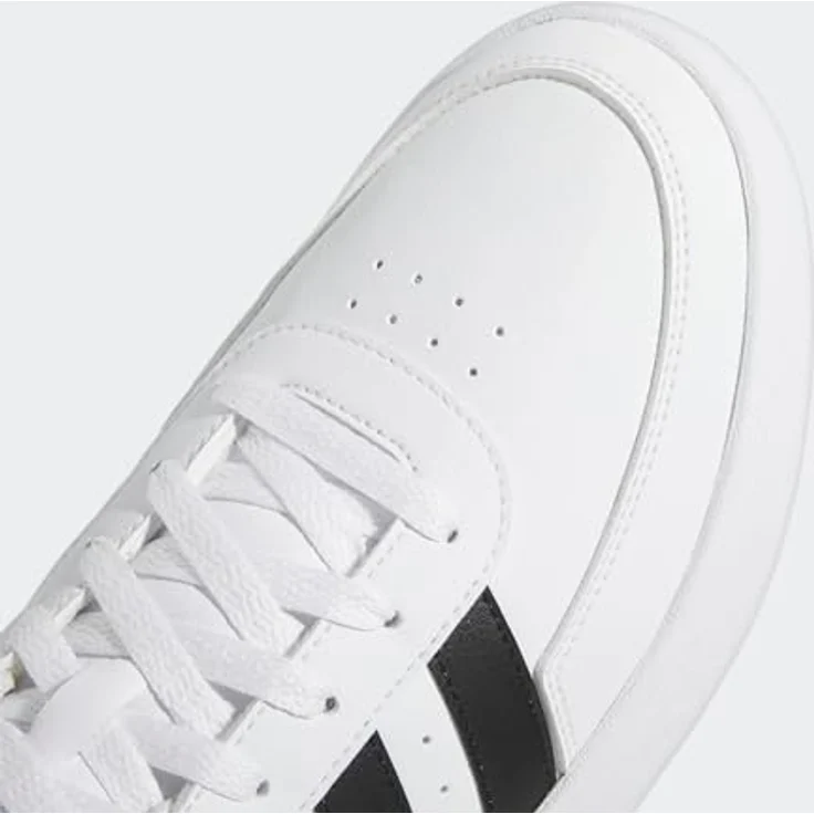 Adidas Breaknet 2.0 Sneakers Herren, minimalistischer Laufschuh aus 50% recyceltem Material, reguläre Passform, schwarz – Bild 5