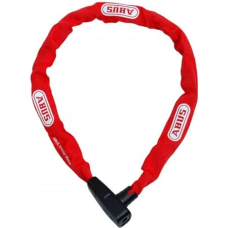 Abus CityChain, rotes Kettenschloss mit 85 cm Länge und 6 mm dicken Kettengliedern aus gehärtetem Spezialstahl – Bild 1