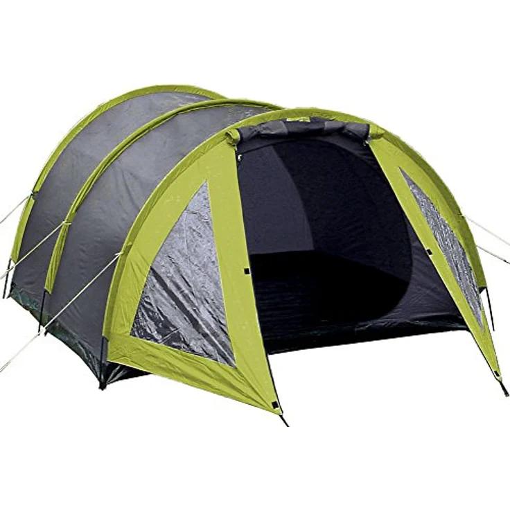 EXPLORER TUNNELZELT Explorer 2, 3 Personen Familienzelt mit Vorraum, Maße 200/295 x 210 x 120 cm, 2.000 mm Wassersäule, Ring + Pin-System, 2 Fenster im Vorraum – Bild 1