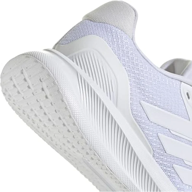 adidas Runfalcon 5 W, Damen Laufschuhe mit atmungsaktivem Obermaterial, leichter EVA-Zwischensohle und rutschfester Gummiaussensohle, Weiss, Größe 46 – Bild 6