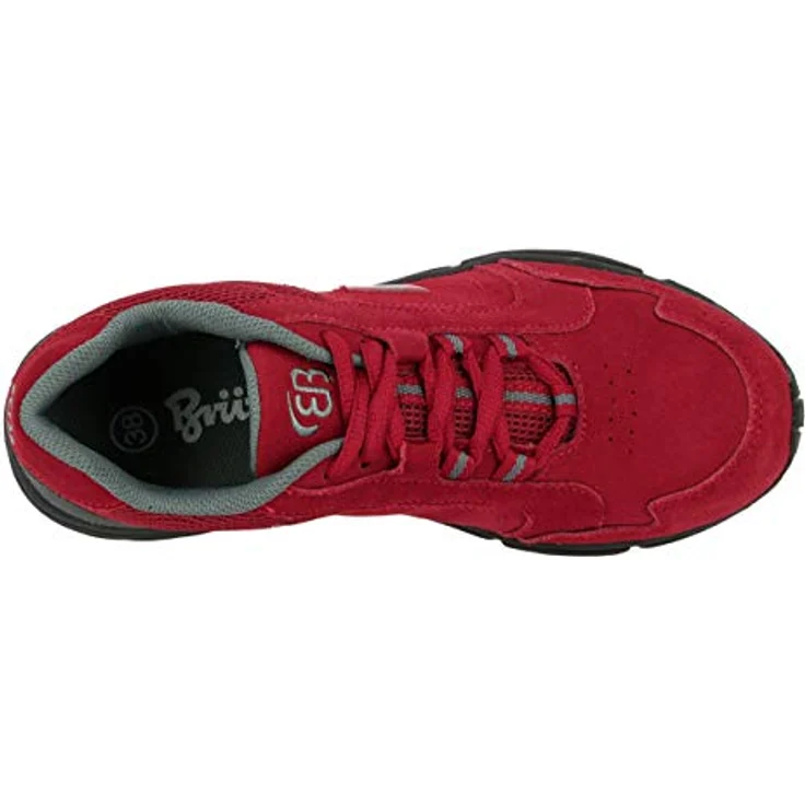 BRÜTTING Bequemschuh Circle, Rot, Wanderschuh aus Veloursleder mit Wechselfußbett und profilierten CME-Laufsohle – Bild 6