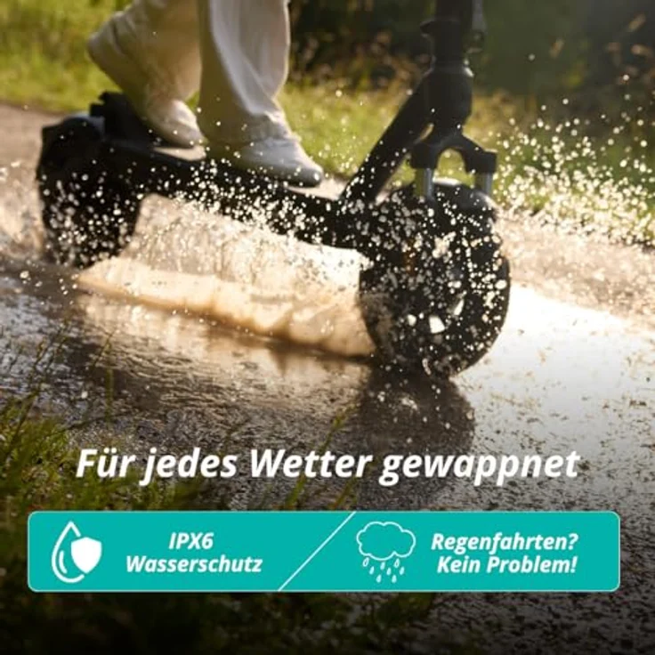 VMAX E-Scooter New VX2 Hub, E-Roller mit 70 km Reichweite, 20 km/h, 130 kg Tragkraft, vollgefedert, 500 W Leistung, mit Straßenzulassung – Bild 5
