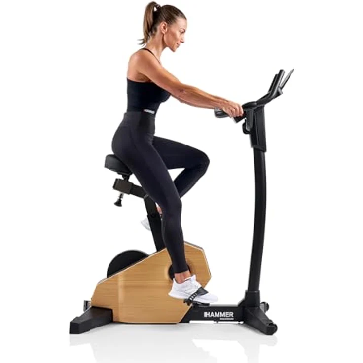 HAMMER Ergometer Spheris 4.0 NorsK, Echtholz-Design, 10 kg Schwungmasse, 10,1″ Touchdisplay, kompatibel mit Kinomap und Zwift, bis 180 kg belastbar – Bild 2