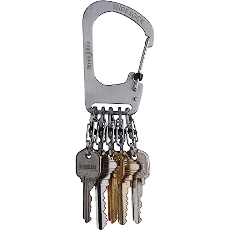 Nite Ize SlideLock KeyRack, Edelstahl-Karabiner mit Verriegelung, Nicht zutreffend – Bild 4