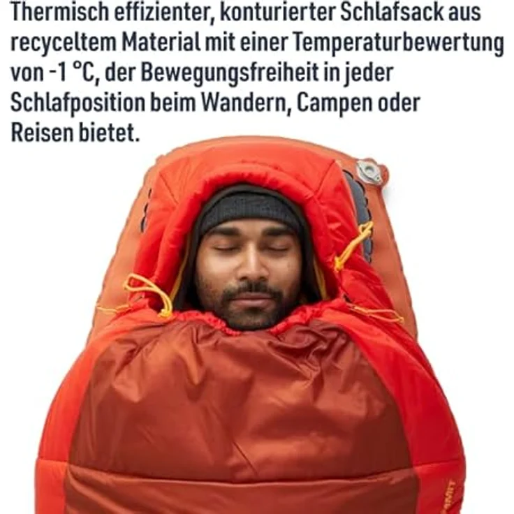 Sea To Summit Hamelin Synthetic Regular -1°C, leichter Kunstfaserschlafsack mit hoher Wärmeleistung und großem Temperaturbereich – Bild 2