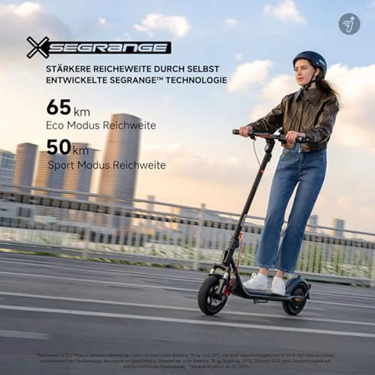 ninebot by Segway E-Scooter F2 Pro D II, 20 km/h, 900 W Motor, schlauchlose selbstabdichtende Reifen, 65 km Reichweite, IPX5 wasserfest – Bild 4