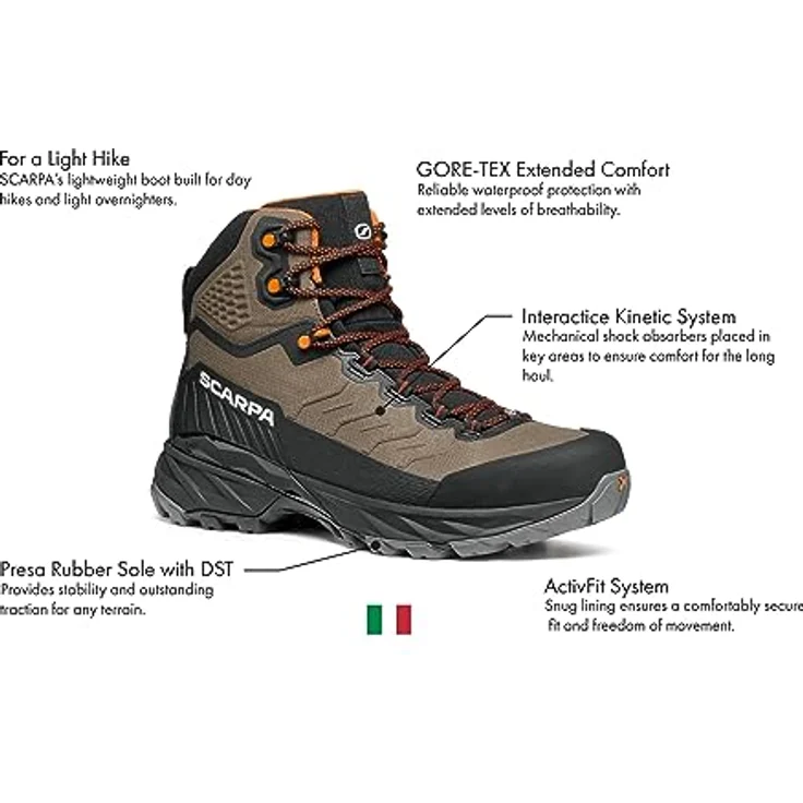 Scarpa Rush TRK LT GTX, Wanderschuh für Herren in Farbe 1030 mut burntorange – Bild 2
