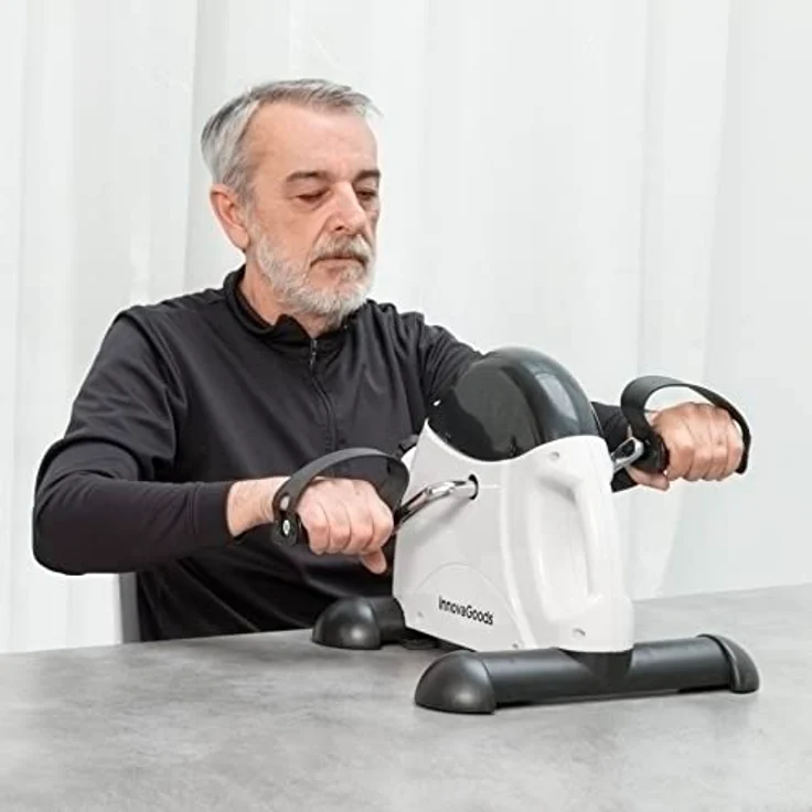 InnovaGoods® Stationäre Pedale, Heimtrainer mit Konsole und einstellbarem Widerstand, in Blau – Bild 4
