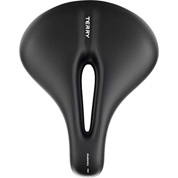 Terry Anatomica, Fahrradsattel mit 3-Zonen-Komfortprinzip, 220 mm breit, für City/Commuting, schwarz – Bild 3