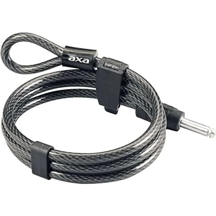 AXA Newton 150 Einsteckkabel, 150 cm Plug-In Kabel für AXA Rahmenschlösser mit mattem Edelstahl-Design für zusätzlichen Diebstahlschutz – Bild 4