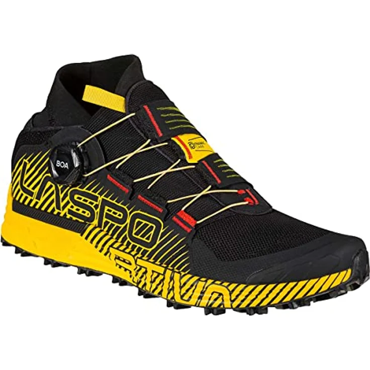 La Sportiva Cyklon, Herren Laufschuhe mit BOA Fit System und Mud-Ground-Außensohle, Schwarz, Größe 43 – Bild 2