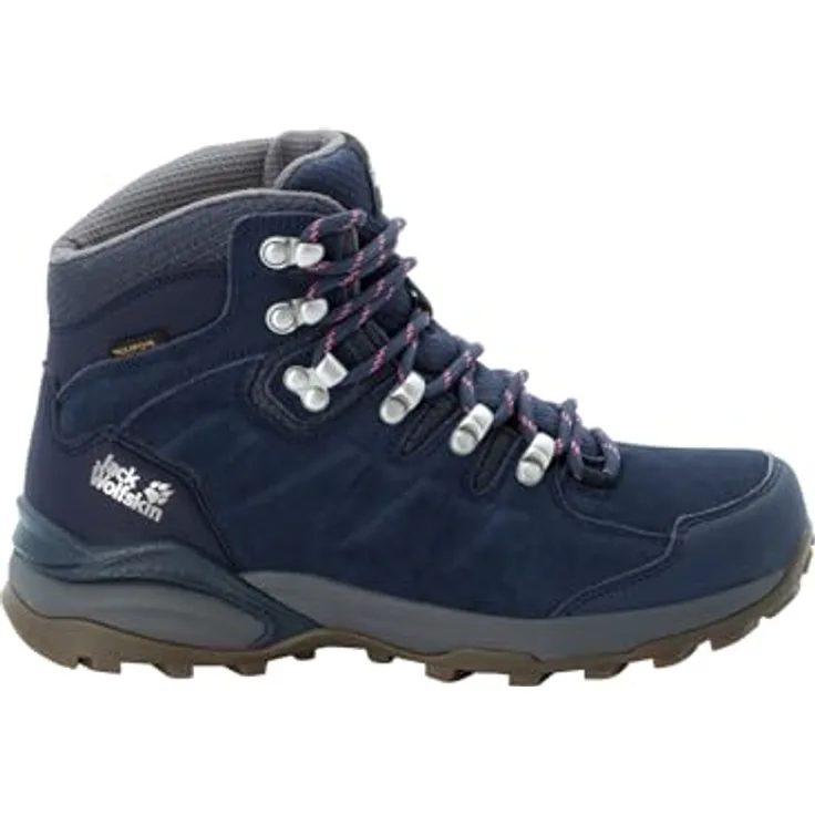 Jack Wolfskin Wanderschuh Refugio TEXAPORE MID, wasserdicht und aus Veloursleder, grau