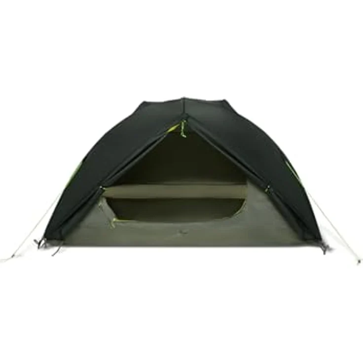 Jack Wolfskin Unisex – Erwachsene Sky Dome II Kuppelzelt, Island Moss, freistehend, recyceltes Material, PFC-frei, 2 Eingänge – Bild 3