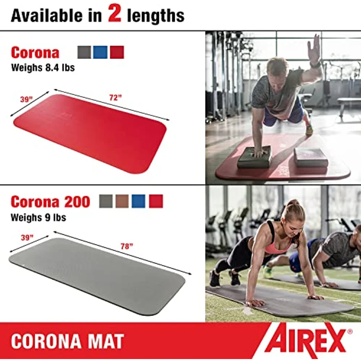 Airex Corona, Yogamatte mit 15 mm Dicke, ideal für Physiotherapie und Personal Training – Bild 4