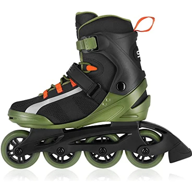 SPOKEY MrFIT Inlineskates für Erwachsene, dreifaches Verschlusssystem, ABEC-7 Carbon Lager, grün, Größen: 41-46 – Bild 2