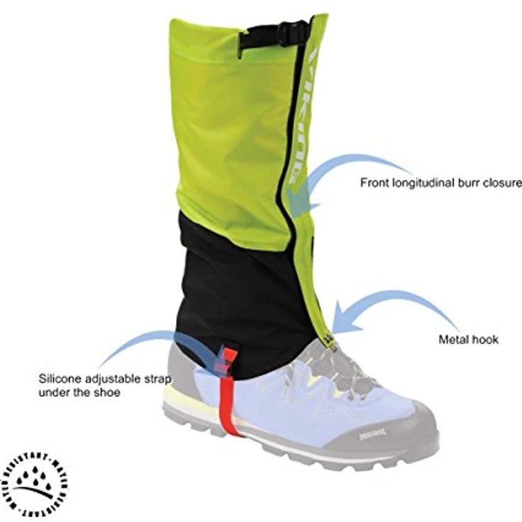 VIKING Kanion Gaiters L, Atmungsaktive und wasserdichte Gamaschen in grün, leicht mit 300 Gramm – Bild 2
