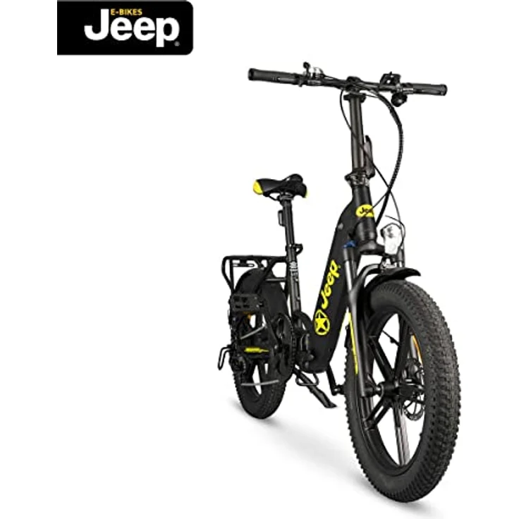 Jeep E-Bikes Unisex – Erwachsene FR 7000 E-Bike, Schwarz, 20 Zoll, Xiongda 250W Heckmotor und integrierter Akku – Bild 4