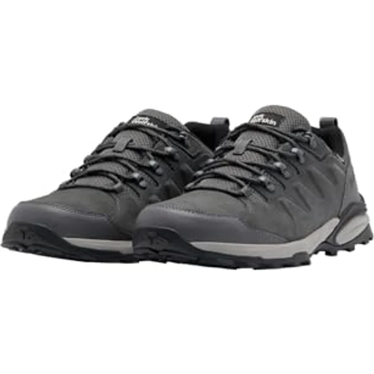 Jack Wolfskin REFUGIO TEXAPORE LOW M, Wanderschuh aus Veloursleder und TEXAPORE, gut dämpfende EVA-Mittelsohle, Gummisohle mit optimalem Halt – Bild 3