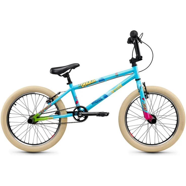S’COOL DIKKA BMX-Rad, 20 Zoll Kinder BMX Fahrrad für 360 Grad Freestyle, 1 Gang, ab 7 Jahre