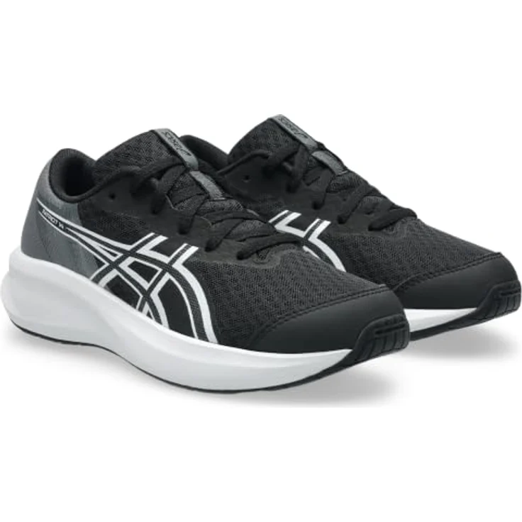 Asics 1014A392-002, Neutrale Laufschuhe für Kinder mit atmungsaktivem Mesh-Obermaterial, griffiger Gummi-Außensohle, schwarz – Bild 6