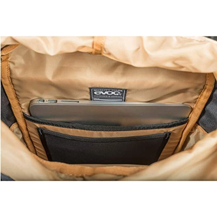 EVOC MISSION 22, Schwarzer Wanderrucksack mit gepolstertem Laptopfach und Organisierfächern, 15 x 25 x 42 cm, 600 g – Bild 4