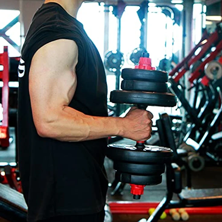 CCLIFE Hanteln Set 2er Kurzhanteln 20 30 40kg Hantelset professionell Dumbbell ohne Verbindungsstahlrohr Gewichten-ZERRO – Bild 5