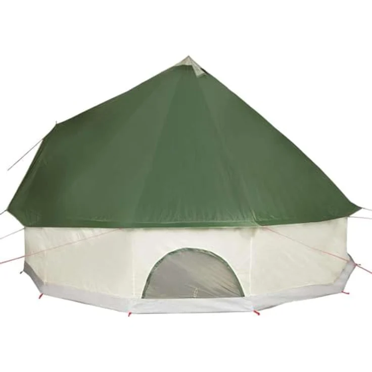 vidaXL Familienzelt Tipi, wasserdichtes Design, für 12 Personen, grün, E-Anschluss, mit Aufbewahrungstaschen, 11.80 kg – Bild 7