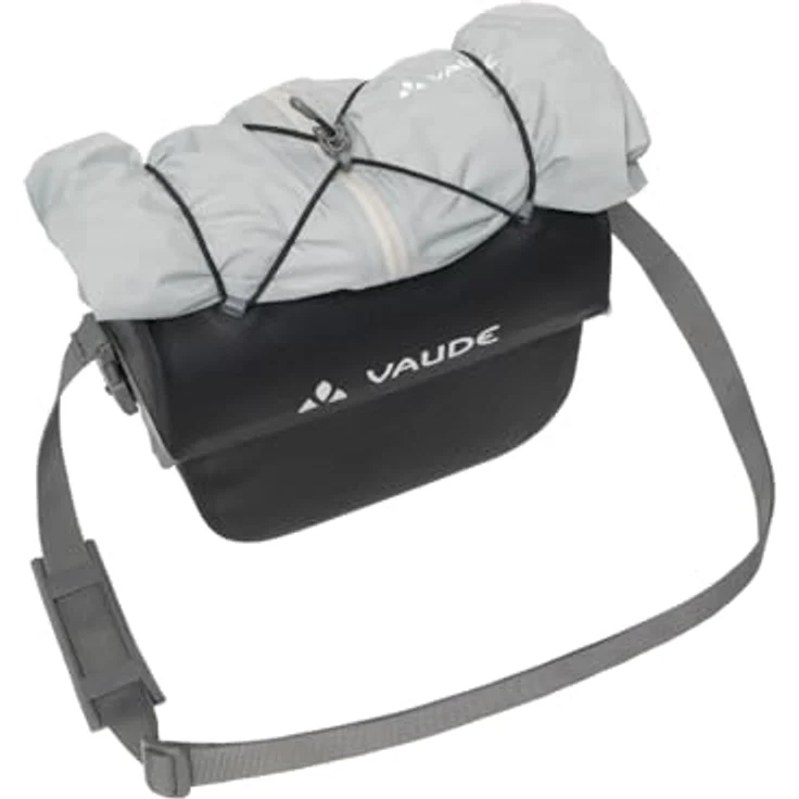 VAUDE Aqua Box 4, wasserdichte 4 Liter Lenkertasche mit Gepäckkordel und abnehmbarem Schultergurt – Bild 5