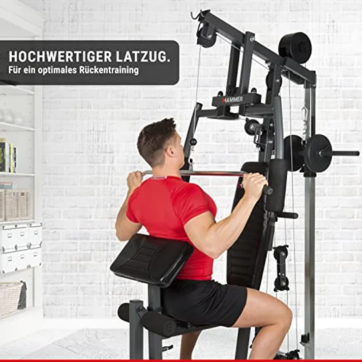 Hammer Kraftstation California XP, schwarz, 189 x 111 x 201 cm – Bild 4