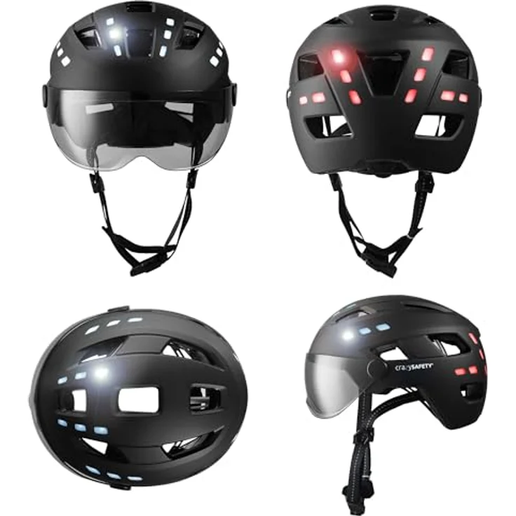 Crazy Safety Crazy Safety Willow, Velohelm 55-61 cm mit ergonomischem Design und integrierten Sicherheitsmerkmalen – Bild 2