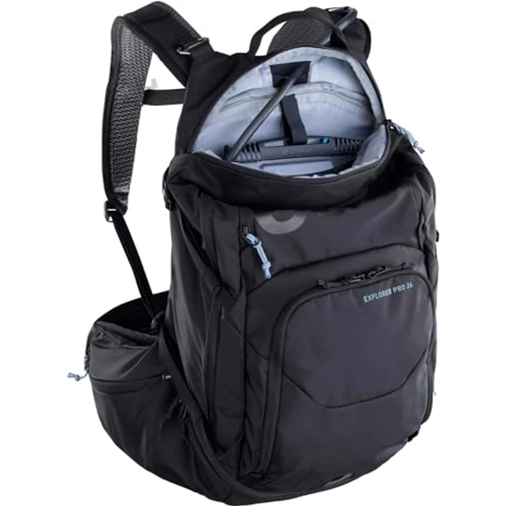 Evoc Explorer 26, Wanderrucksack aus 100% Polyester mit 45 cm Höhe, schwarz – Bild 7