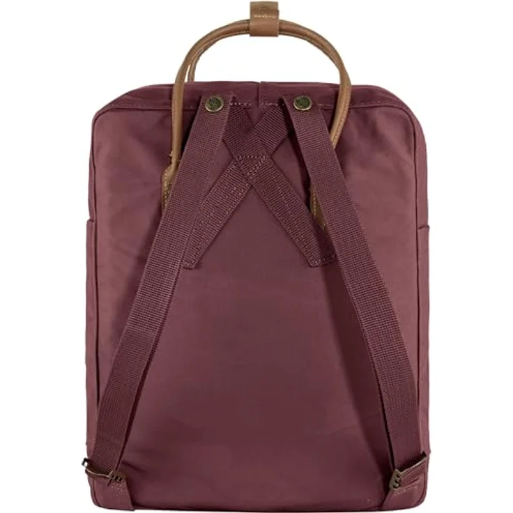 Fjällräven 23565-357 Kånken No. 2 Sports backpack Unisex Adult Port One Size, aus G-1000 HeavyDuty Eco mit Lederdetails, Port – Bild 2