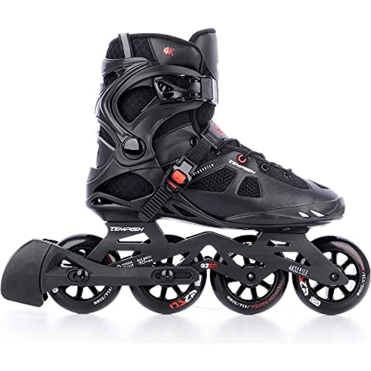 Tempish Ezza 90, Inline Skates für Erwachsene Unisex, schwarz-rot, Größe 41 mit Hot Press Seamless Cover Technologie und ABEC 9 Lager – Bild 8