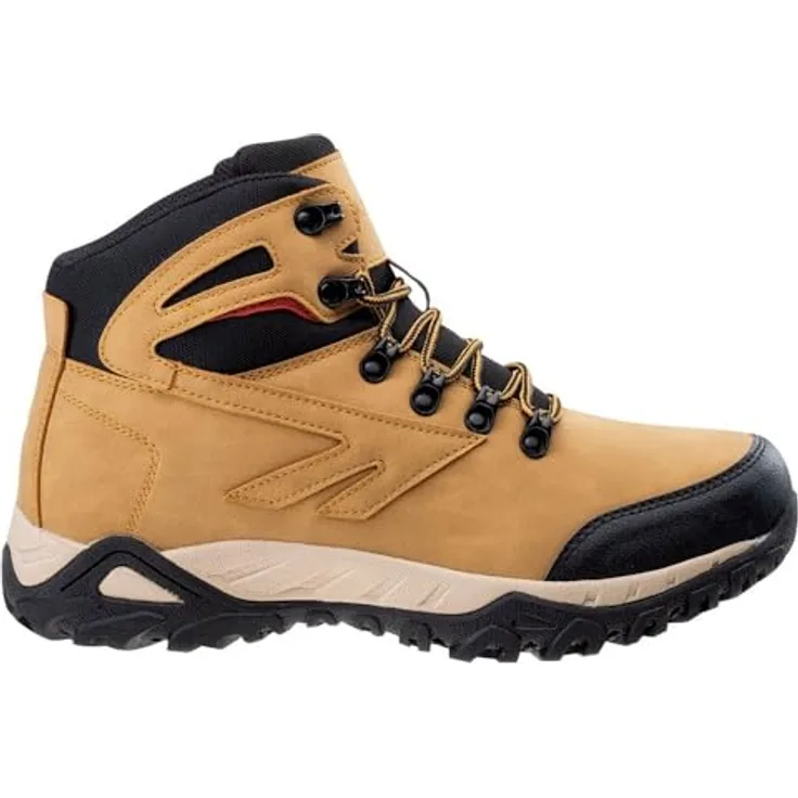Hi-Tec Medin Mid, Herren Trekking Schuh aus Kunststoff, High-top, Schnürer