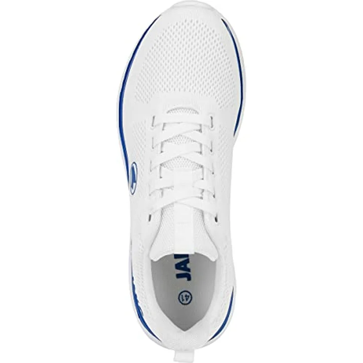 Jako Team Mesh Sneaker, Laufschuhe mit ShockAbsorb EVA-Zwischensohle und AirFlow-Mesh, Weiß / Royal – Bild 3